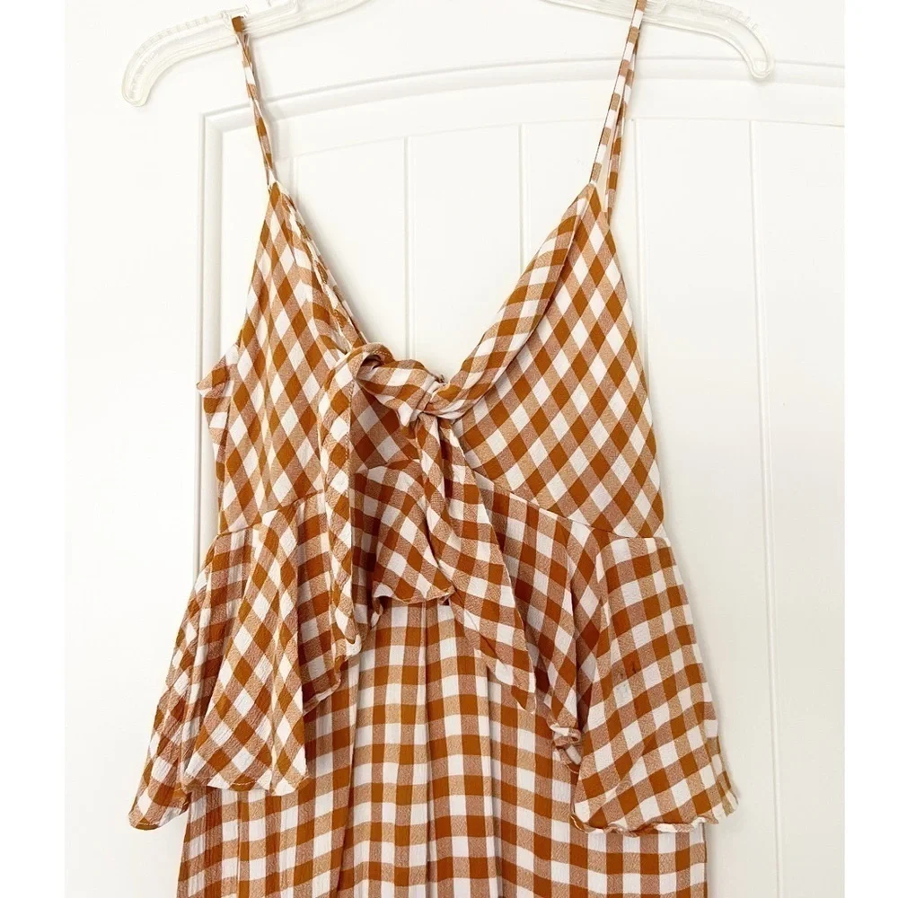 Saylor Laken Gingham Jumpsuit - Picture 5 of 9